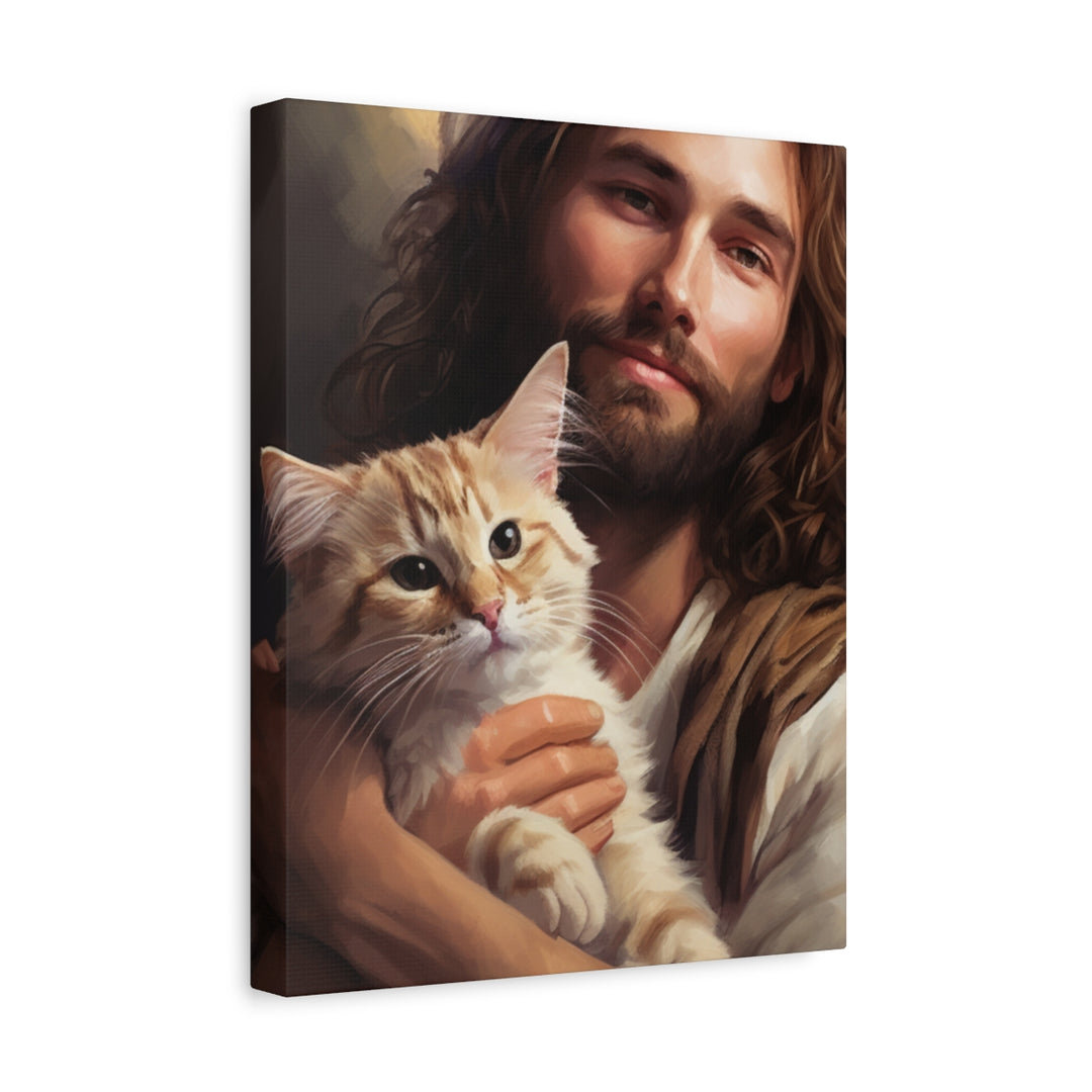 Jesus with One Cat