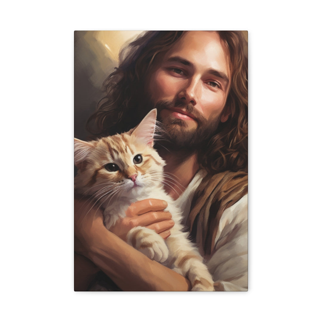 Jesus with One Cat