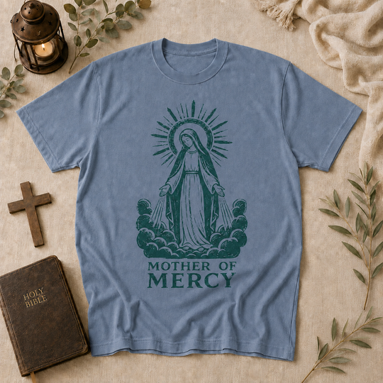 Mother Of Mercy Tee In Blue Jean #color_blue-jean
