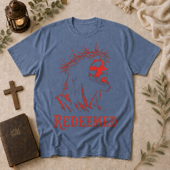 Redeemed Tee In Blue Jean #color_blue-jean