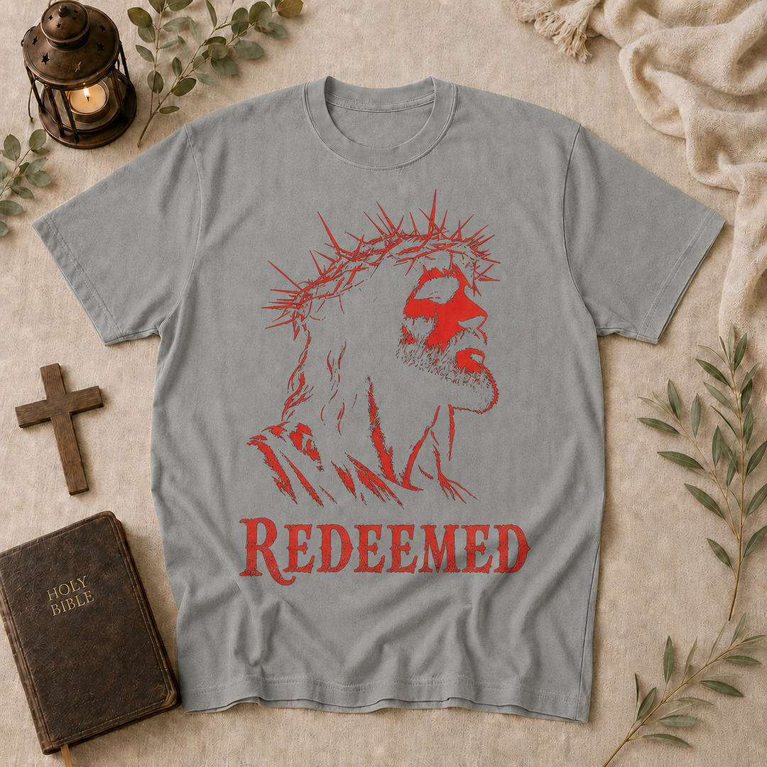 Redeemed Tee In Granite #color_granite