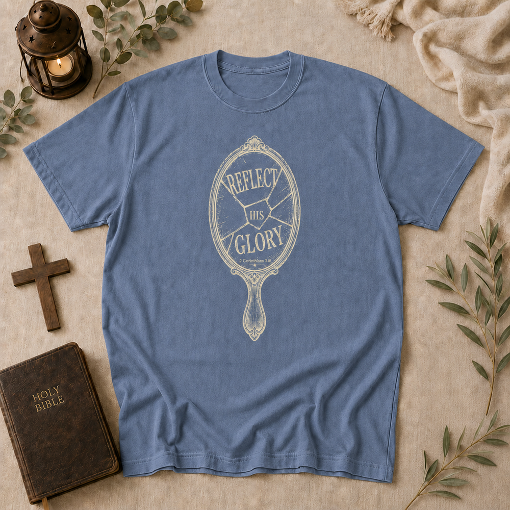 Reflect His Glory Tee In Blue Jean #color_blue-jean