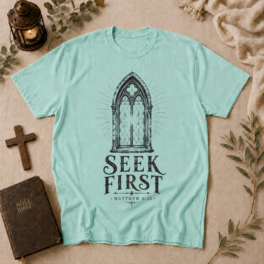 Seek First Tee In Chalky Mint #color_chalky-mint