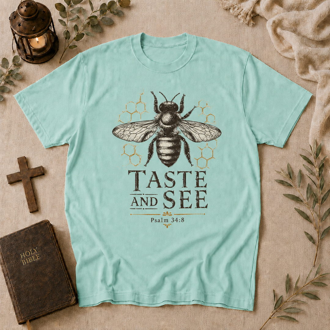 Taste And See Bee Tee In Chalky Mint #color_chalky-mint