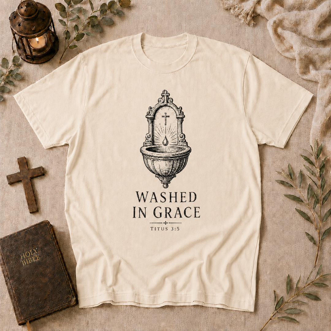 Washed In Grace Tee In Ivory #color_ivory